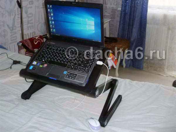Обзор столика для ноутбука Crown CMLS 102 для лежачих больных