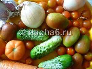 Таблица подкормки овощных культур