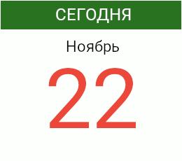 День 22 ноября 2026 года