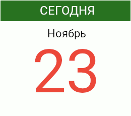 День 23 ноября 2026 года