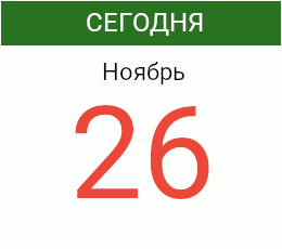 День 26 ноября 2026 года