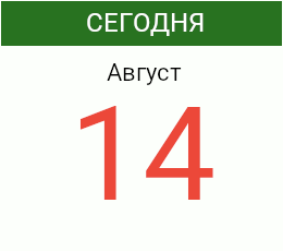 День 14 августа 2026 года